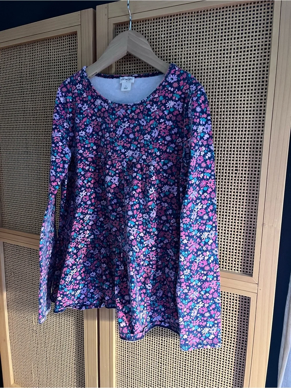 Crewcuts Girls' Long Sleeve Floral Top - L